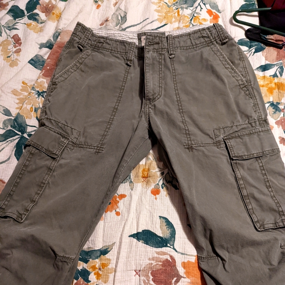 Express Cargo Olive Drab Pants